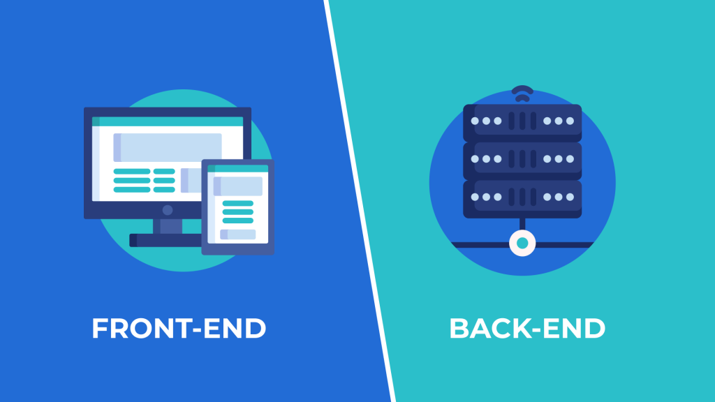 What is back-end and front-end?