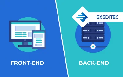 What is back-end and front-end?